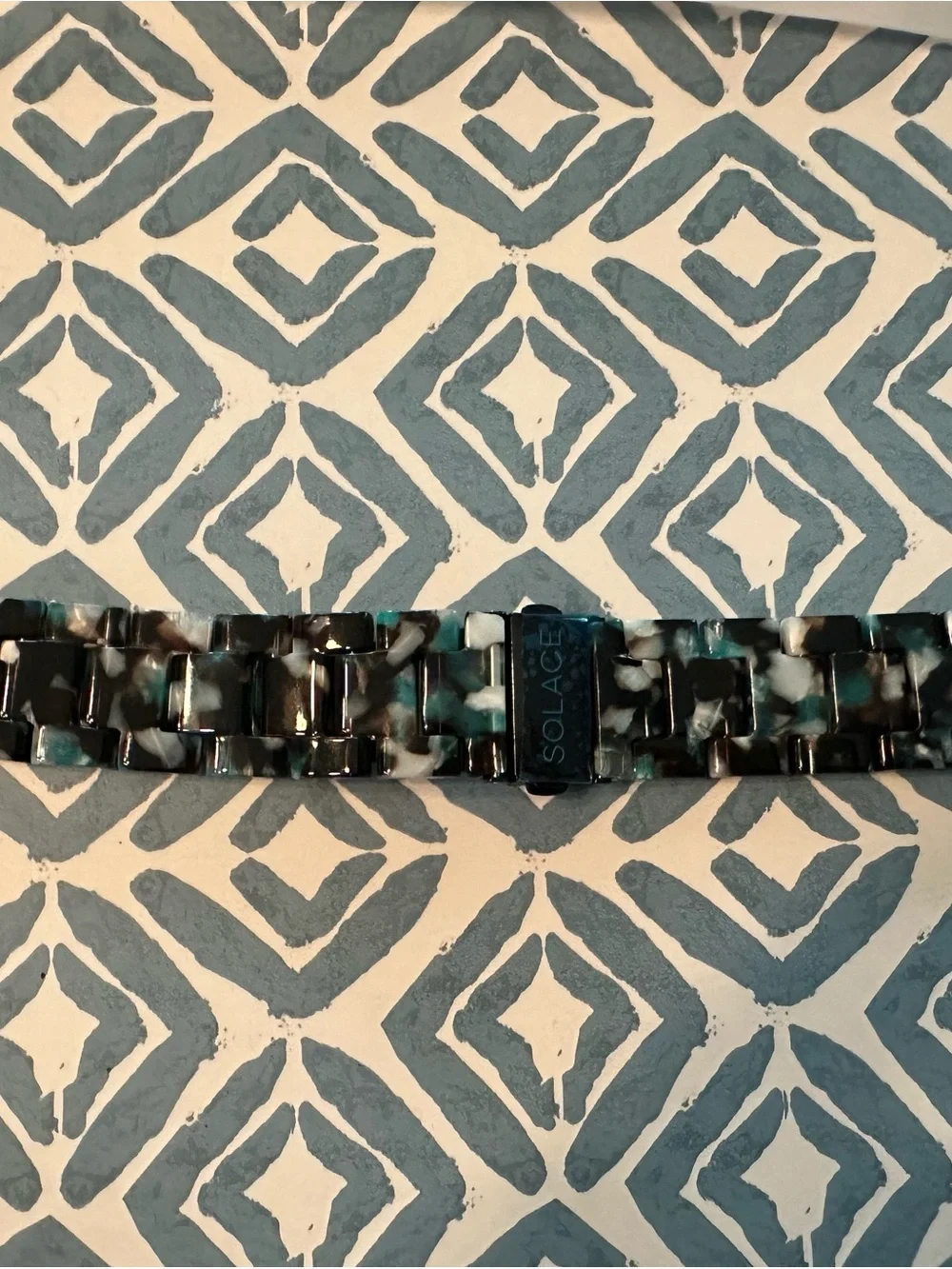 Solace Perma Band in blue, cream black for Apple Watch